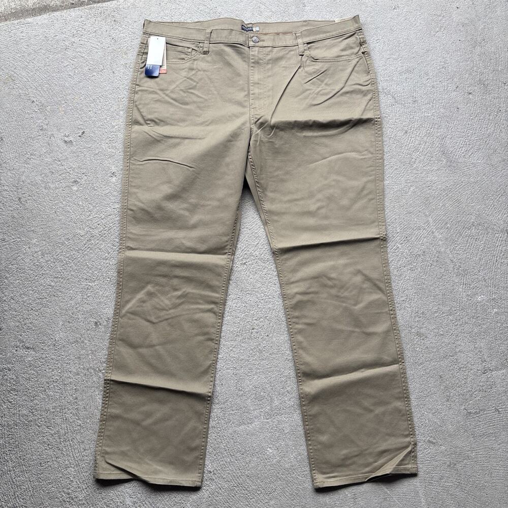 New Dockers Big & Tall Jean Cut All Seasons Tech Pants 44x32 Khaki NWT